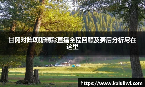 甘冈对阵朗斯精彩直播全程回顾及赛后分析尽在这里